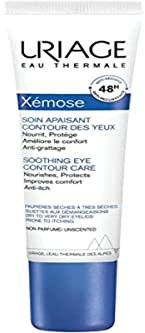 Uriage Xemose Soin Apaisant Contour des Yeux - 5% de Beurre de Karité, Sulfate de Dextran - Apaise les Démangeaisons & Décongestionne - Sans Parfum - Peaux Sèches Sujettes aux Démangeaisons - 15ml