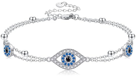 CUPENDA Evil Eye/Breast Cancer/Sunflower Bracelets Jewelry Gifts for Women Birthday Mother's Day Valentine's Day