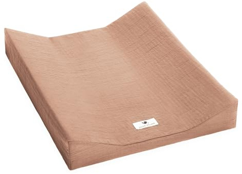 Julius Zöllner överdrag för 2-kilar skötdyna av muslin bomull – muslin mörk stl. 50/65