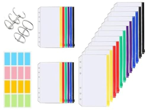 Ujjdwiurgh Pochette Étanche en PVC de Taille A6, Pochettes Circulaires pour Aiguilles à Tricoter, Dossiers à Fermeture Éclair pour Sac D'Aiguilles à Tricoter Rondes, Câble B