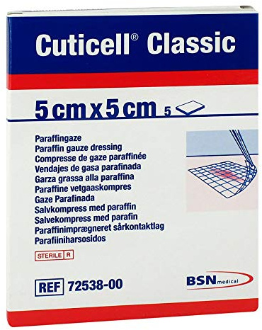 CUTICELL Classic Wundgaze 5x5 cm 5 St Wundgaze