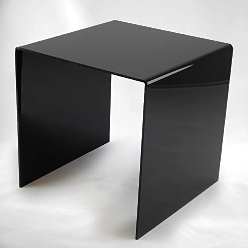 Hansen Dekobrücke/Dekopodest/Warenpodest/U-Aufsteller/U-Ständer aus Acryl/Acrylglas 300x300x300 mm, schwarz