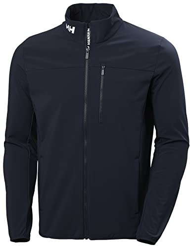 Helly Hansen Mens Crew Softshell Jacket 2.0, 2XL, Navy