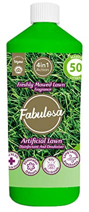 Fabulosa 4 in 1 All Purpose Disinfectant and Deodoriser, Pet Friendly Moss Growth Killer and Artificial Grass Cleaner, 1L, Individual, Freshly Mowed Lawn