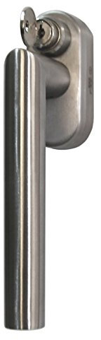 Fenstergriff FG 13 Edelstahl Stiftlänge 40 mm Abschliessbar SKG2 Rasterolive