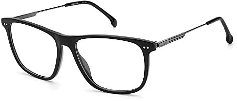 Carrera Unisex Rectangular Eyeglasses Sunglasses, 807/16 Black, 55