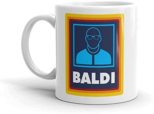 TheAbstractix Baldi Mug – Funny Coffee Mug for Dad, Grandad & Men - Birthday and Christmas Gifts for Dad - Father’s Day Gift | Novelty Ceramic Coffee Cup - Fun Gifts for Him & Family