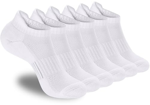 ATBITER Womens Ankle Socks 6 Pairs Cushioned Running Athletic No Show Socks With Tab