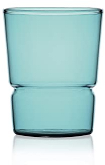 Ichendorf Milano - Tumbler de petróleo | Colección Tap | 28 cl| Vidrio Borosilicato | Hecho a Mano