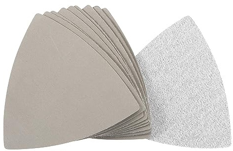 TA-VIGOR 10Pcs 5000 Grit Triangular Sandpaper, 90mm Hook and Loop Sanding Pad Fit 3-1/2 Oscillating Multi-Tool, Electrostatic Sand Planting Sanding Paper Silicon Carbide for Wet and Dry Use