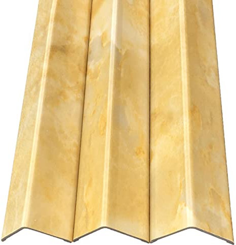 Schwellenstreifen, Bodenübergangsstreifen, PVC-Kantenschutz for Keramikfliesen-Tapeten, kollisionssichere Schränke, scharfe Ecken, Kantenverkleidung, Stoßstange (Farbe: Stil 4, Größe: 4 cm/1,57 Zoll B