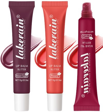 Hydrating Lippenbalsam Tinted Set 3 Farben, Moisturizing Lippenpflege Set B
