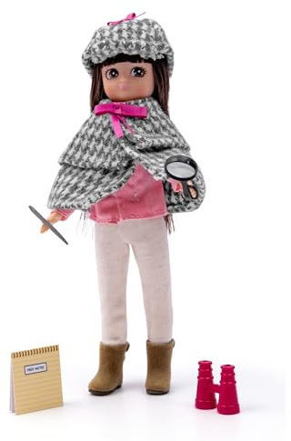 Lottie Dolls Mystery Solver (Detective) Outfit & Accessories - Doll Clothes Set, Extra Outfits For Dolly Wardrobe, Imaginative Play Sets For Girls & Boys, Children’s Gifts, Age 3 Year Olds + | Extra Outfits, Fits All 18cm Lottie Dolls, Durable Premium Quality Materials, Imaginative Play Gift Age 3+
