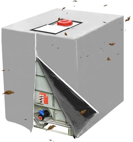 Copertura per barile di pioggia da 1000 l, copertura parasole per esterni, tessuto impermeabile resistente agli strappi per la massima protezione, coperchi per serbatoi d'acqua da 1000 litri