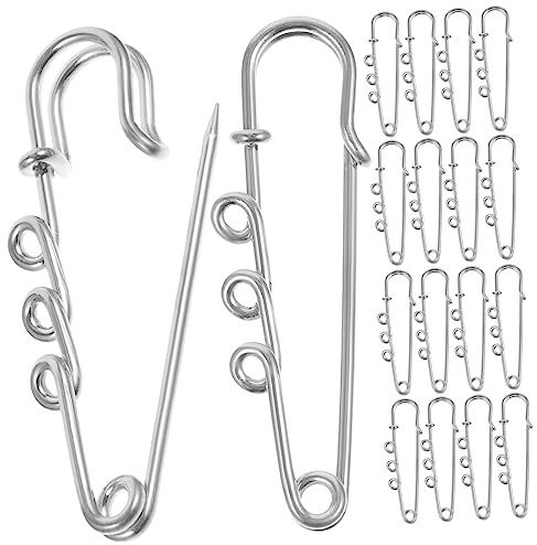 SEWACC 50stücke Broschennadeln Mit Löchern Große Und Kleine Sicherheitsnadeln Aus Metall Für DIY-bastelarbeiten Kleidung Decken Und Accessoires