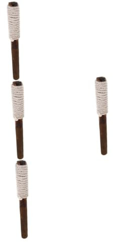 POPETPOP 4 Torce in Legno Per Feste Decorazioni Per Recinti Da Giardino Facili Da Installare Senza Fili Ricarica Di Cherosene.