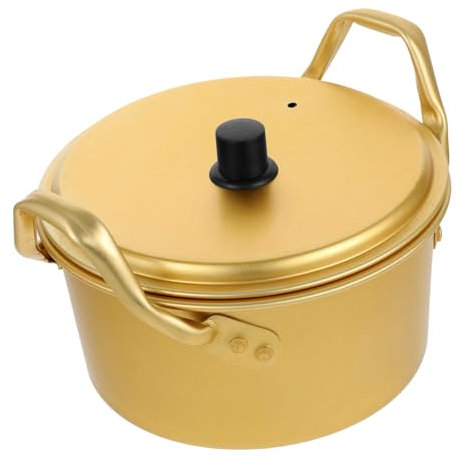 BIUDECO Soup Pot Stock Pot with Lid Thickened Aluminum for Ramen Stew and Soups