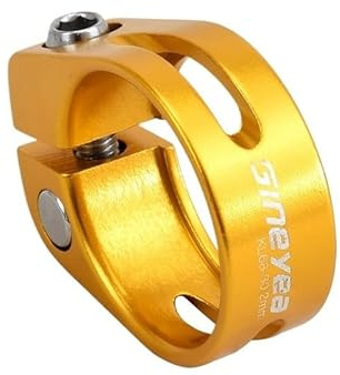 wanhaoaony Colliers De Selle pour VéLo Collier de Serrage de Tige de Selle de vélo en Aluminium 28,6/30,2/31,8/34,9 mm en Alliage for VTT, vélo de Route, Accessoires de Cyclisme(30.2mm Gold)
