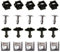 BRAVECOW 20 Stück Unterfahrschutz Engine Mounting Kit Screws unterbodenschutz auto blechmutter Halteklammer für Getriebeschutzschraube für Audi A4 A6 A8