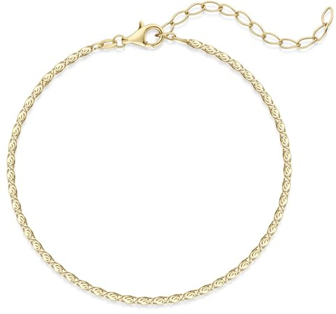 Materia av Matthias Wagner armband pansarkedja 925 silver 1,8 mm tunn längd justerbar SA-25, 18-23 cm, Sterlingsilver