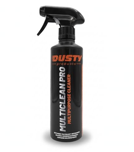 Dusty - Todo Uso Coche | Limpiador de Asientos, Tapicería, Salpicadero, Cuero, Mosquitos | All Purpose Cleaner, Interior y Exterior del Coche | MultiClean Pro 500 ml