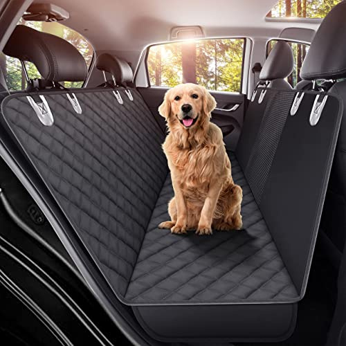 Dog Car Seat Cover for Back Seat, Waterproof Cover for Dogs, Proof Nonslip Dog Hammock for with Side Flaps, Scratch-Resistant & Durable Car Seat Cover for Truck and SUV