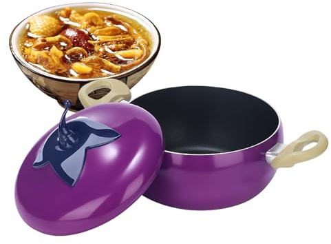 Pentola Piccola,Pentola Antiaderente Per Verdura E Frutta,Padella Con Coperchio - Per Induzione Fornelli Elettrici Piano Cottura Cucinare Friggere Cucina Latte Zuppa