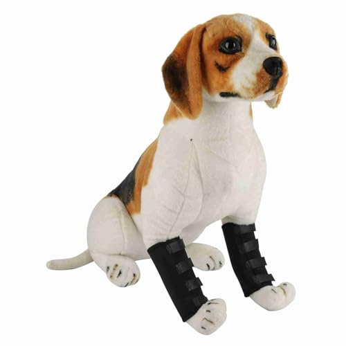 Phefop Envoltura de Soporte para Las Articulaciones de Las Patas Delanteras del Perros, 1 par de Soporte para Piernas Delanteras del Perros Protector de Rodillas Neopreno SBR (L)