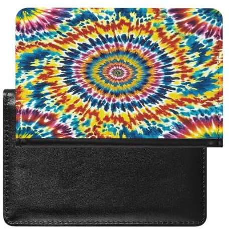 Colore Tie Dye Passaporto Titolare Della Copertura Del Raccoglitore di Cuoio Del Passaporto Titolare Del Passaporto Portafogli Da Viaggio Ultra Sottile Custodia Della Copertura Del Raccoglitore Del
