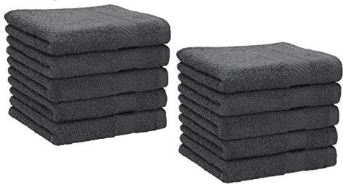 Betz 10 Lavette salvietta asciugamano per il bidet Palermo 100% cotone misure 30 x 30 cm Colore antracite