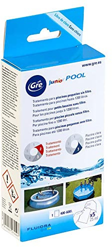 Gre KKP525 Junior poolkit utan filtrering 5 x 25 ml, brun, 8, 5 x 3 x 17,5 cm