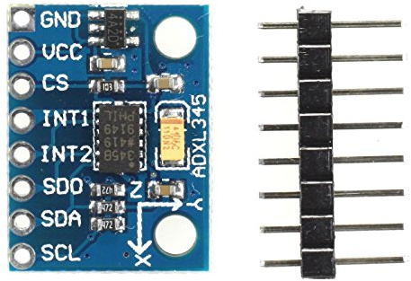 ADXL345 Modul, Beschleunigungssensor, 3-Achsen Accelerometer, I2C, SPI, G-Sensor für Arduino, Raspberry Pi, uvm.
