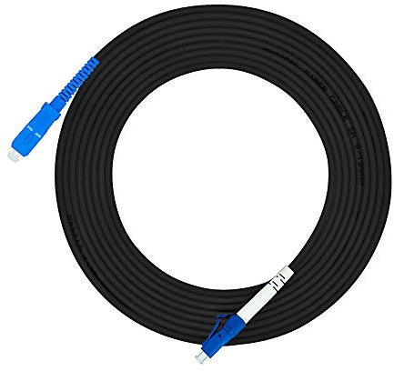 Jeirdus 15 metri LC a SC Cavo in fibra ottica corazzato per esterni Simplex 9/125 SMF Jumper patch cord monomodale LC-SC