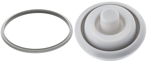 WMF Junta de Goma para Tapa de Olla Rápida, Silicona, Gris, 18 cm diámetro, Solo Apto para ollas de 2,5 L & Junta indicadora de cocción Plus para ollas a presión