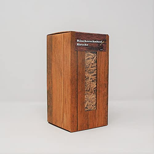Landree® BBQ-Räucherschnitzel Kirsche WoodCuttings 1,5L-Box, mittlere Körnung, aus Schleswig-Holstein