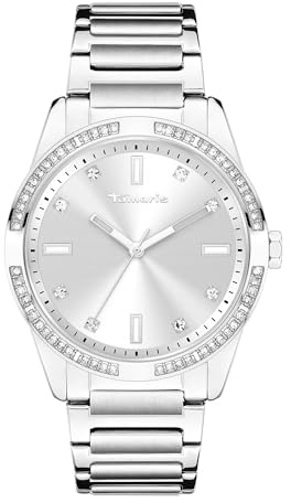Tamaris Damen Analog Quarz Uhr mit Edelstahl Armband TT-0100-MQ