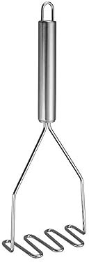 BIVOO Stainless Steel Potato Masher Manual Fruit Vegetable Pressure Mud Machine Kitchen Children Food Crusher Complementary Gadget (Color : Wavy)