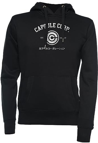 VENDAX Capsule Corp. Unisexe Sweat À Capuche Noir