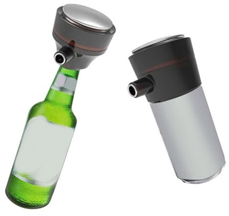 Cyrank Can Beer Foam Maker, Mini Keg Growler Portable Beer Ultra Fine Foam Dispenser Mini Kegerator Portable Beer Foam Machine for Home Kitchen