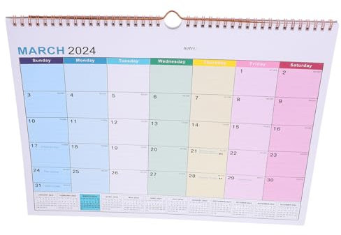 Generisch Kalender 2024 Monatsplaner Kalender für den täglichen Gebrauch für das Büro countdown countdown calender für den täglichen Gebrauch im Haushalt Jahreswand