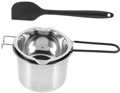 GRIRIW Doppio Melting Pot Set Di Pentole A Bagnomaria Colore Casuale
