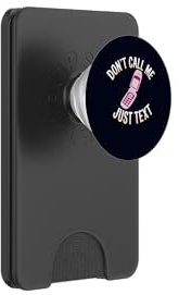Flip Phone Don't Call Me Just Text Funny Introvert Nostalgia PopSockets PopWallet for MagSafe