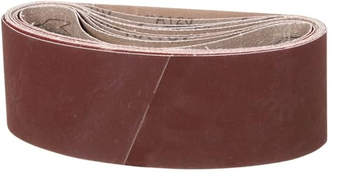 CoCud Banda De Lijado De 100mm X 610mm, 12 Piezas 60/80/120/150/240/400 Grano Cintas Afiladoras Para Afilar Cuchillos Herramienta De Tallado Para Lijadora De Banda Trabajo En Metal