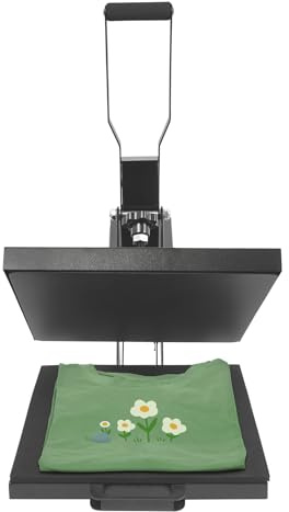 Wiyuer 1400W Wärmepresse Maschine 38 * 38cm Shirt Presse Maschine mit Digital Display Professionelle Heißpressen 0-250°C Einstellbar für T-Shirt Kissenbezüge