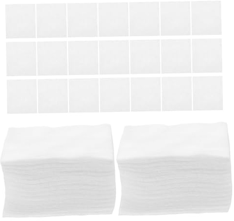 VALICLUD 1200 Stück Einweg Reinigungspads für Gesicht und Nägel Weiche Saugfähige Abschminktücher für Make up Nagellackentfernung Empfindliche Haut Vielseitig Einsetzbar Weiß