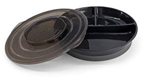 Twistshake Assiette Divisée – Vaisselle pour Bébé avec Couvercle Hermétique – Plateau de Sevrage Sans BPA – Accessoire d’Alimentation en 3 Compartiments – Essentiel Nouveau-Né – Noir