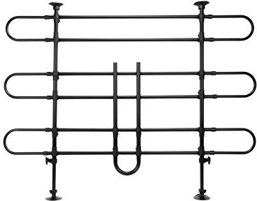 Pets & Travel Erweiterbare Sicherheitsbarriere (Van) für Haustiere, vertikale Maße 76-137 cm, horizontale Maße 99-137 cm.