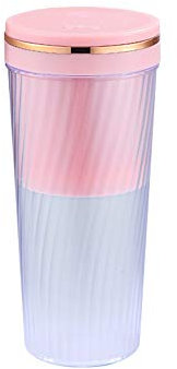 Portable Mini Citrus Juicer Cup USB Rechargeable Juice Maker Fruit Mixing Blender for Outdoors Travel and Sports Activities (Pink)