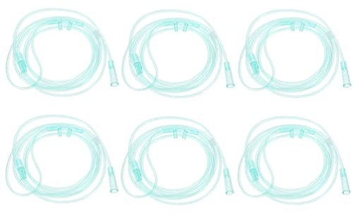 HEALLILY 6Pcs Nasal Cannula Soft Oxygen Cannula Adult High- Flow Comfort Cannula 1. 5 Meters CPAP Accessories for Elderly Paticent