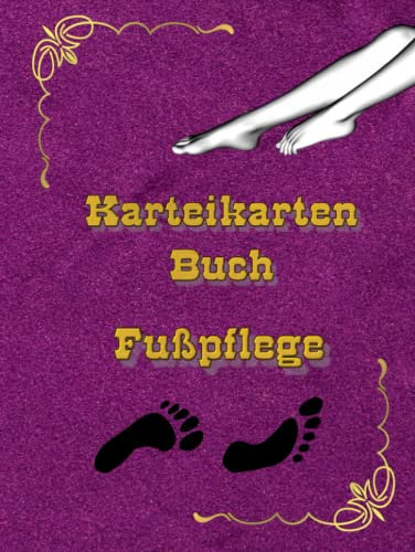 Karteikarten Buch Fußpflege Mobiles Kosmetik-, Nagel- und Fußpflegestudio Karteikartenbuch Podologie Praxis Fußpfleger Podologe Kundenkarteikarten als ... Kundendaten Dienstleistung Notizbuch Pink 01
